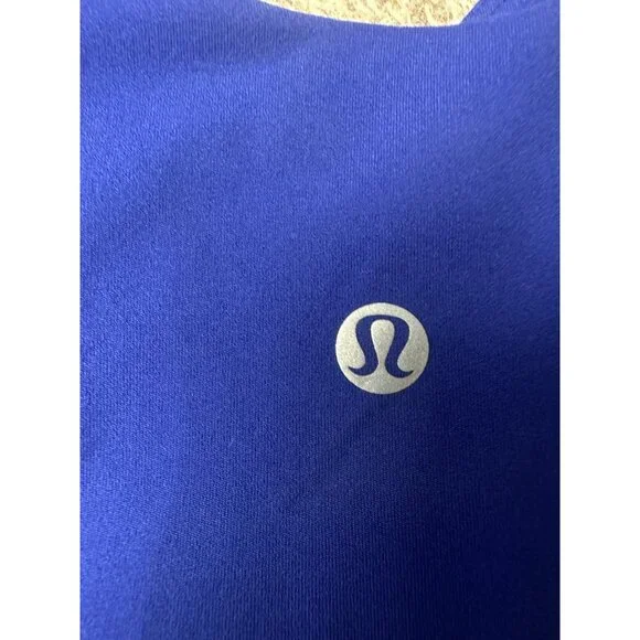 Lululemon Align Tank Top Riverside Blue Size 6 Nulu Yoga Workout Bra - Picture 5 of 10